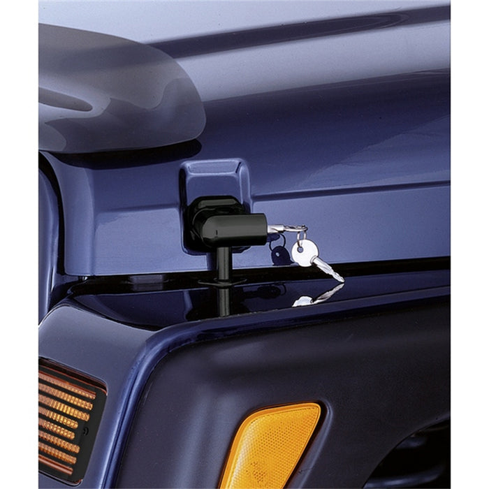 Rugged Ridge 11210.10 Locking Hood Catch; Pair; Black; - Truck Part Superstore