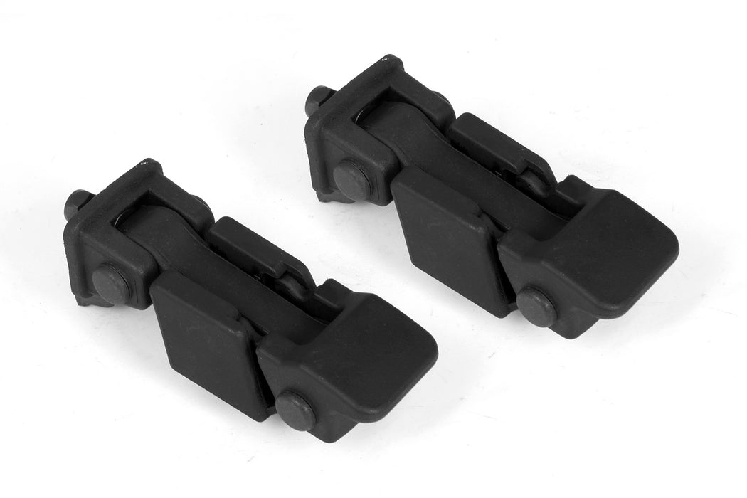 Omix 11210.16 Hood Latch And Catch Bracket Assembly; Pair; Replacement; Black; - Truck Part Superstore