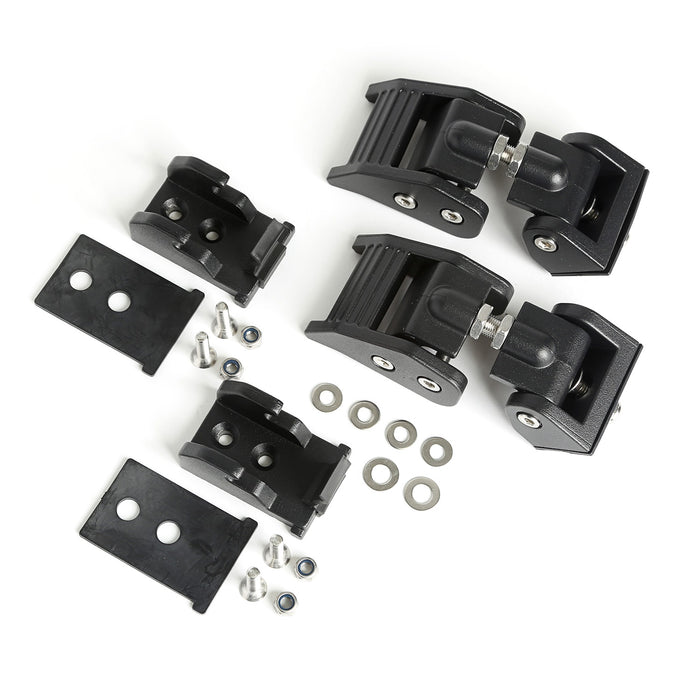 Rugged Ridge 11210.21 Hood Catch Kit; Black; 2 pc.; - Truck Part Superstore