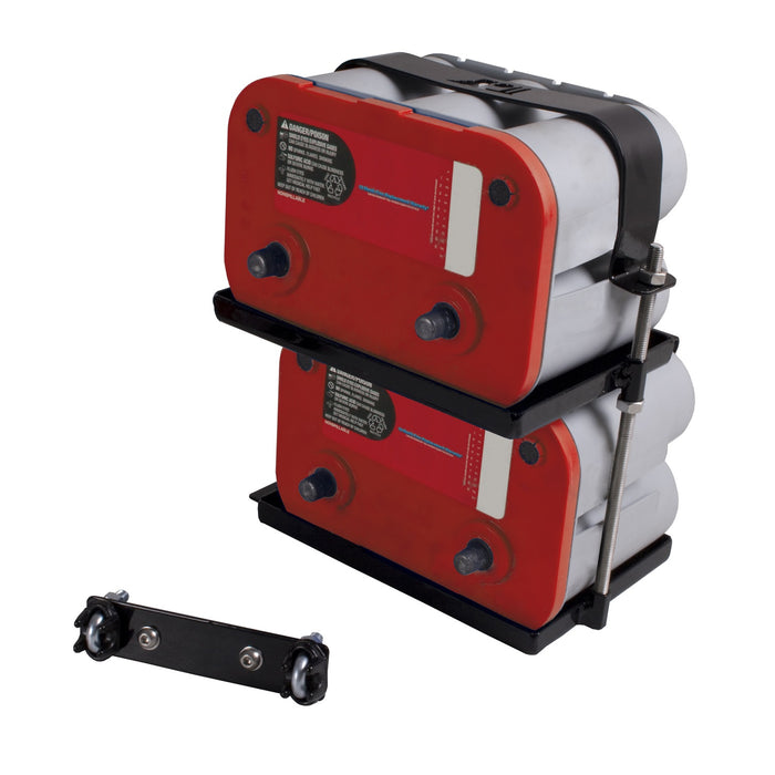 Rugged Ridge 11214.52 Battery Tray; Dual; Black Powder Coated; - Truck Part Superstore