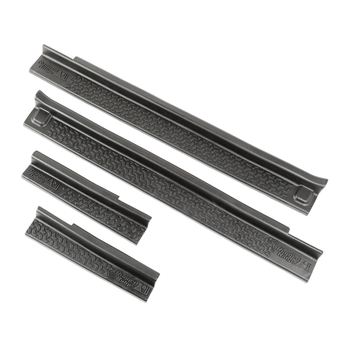 Rugged Ridge 11216.21 All Terrain Entry Guard Kit; Front; Thermoplastic; Black; - Truck Part Superstore