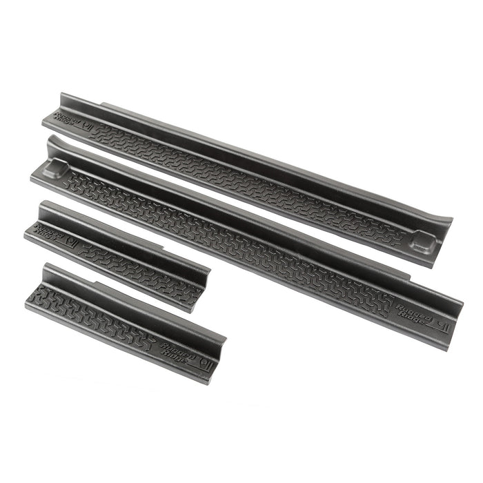 Rugged Ridge 11216.21 All Terrain Entry Guard Kit; Front; Thermoplastic; Black; - Truck Part Superstore