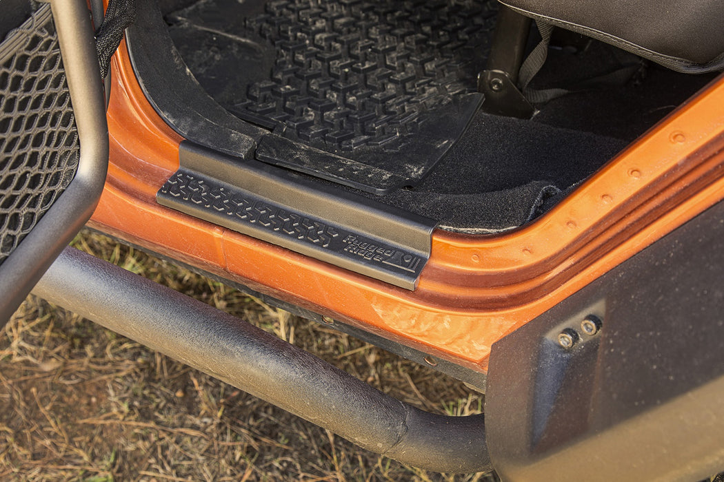Rugged Ridge 11216.21 All Terrain Entry Guard Kit; Front; Thermoplastic; Black; - Truck Part Superstore