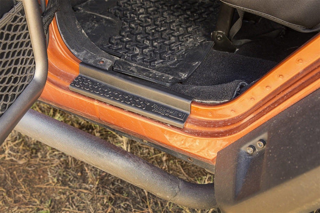Rugged Ridge 11216.21 All Terrain Entry Guard Kit; Front; Thermoplastic; Black; - Truck Part Superstore