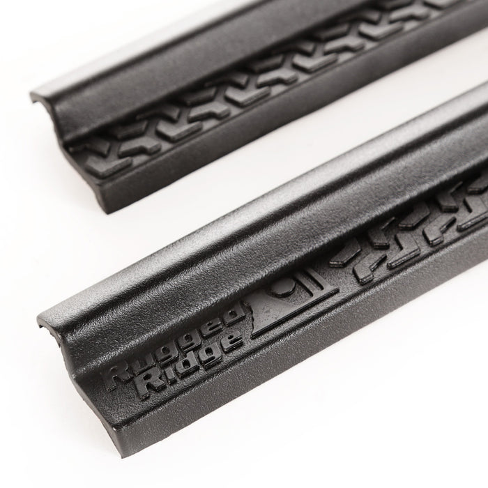 Rugged Ridge 11216.22 All Terrain Entry Guard Kit; Front; Black; Thermoplastic; - Truck Part Superstore