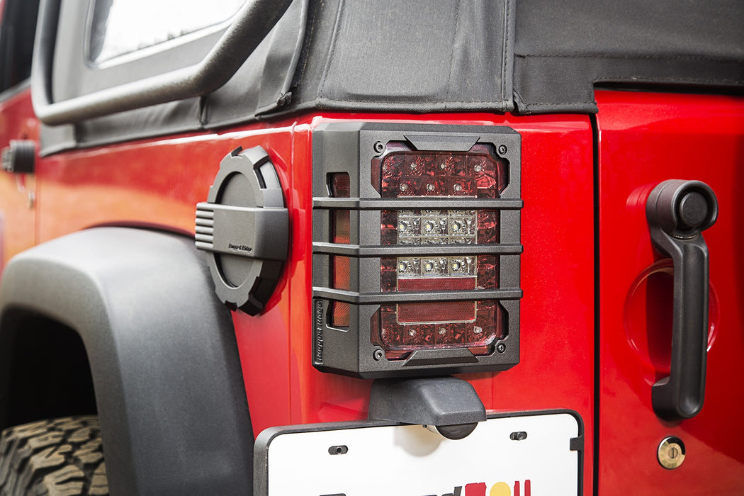 Rugged Ridge 11226.05 Elite Tail Light Guards; Pair; Black; - Truck Part Superstore