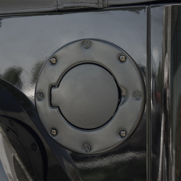 Rugged Ridge 11229.01 Gas Hatch Cover; Black; Non-Locking; - Truck Part Superstore