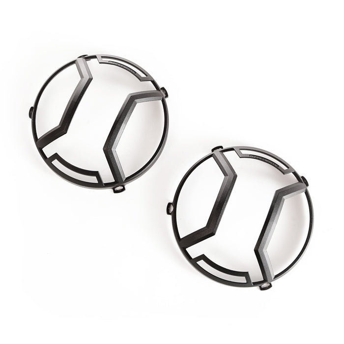 Rugged Ridge 11230.12 Elite Headlight Guards; Pair; Textured Black; - Truck Part Superstore