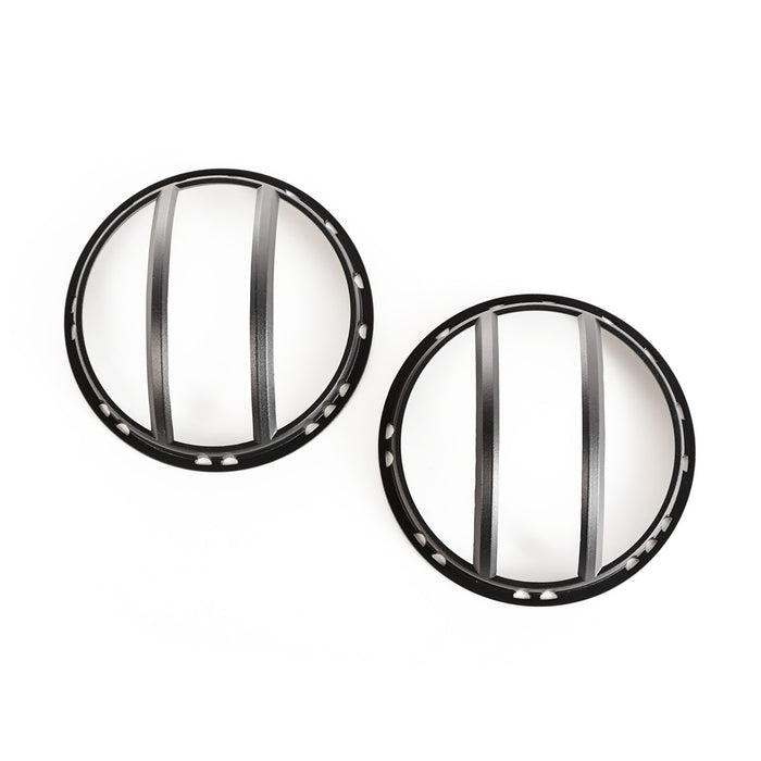 Rugged Ridge 11230.13 Elite Pivotal Headlight Euro Guard; Pair; Black; - Truck Part Superstore