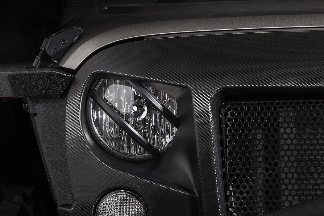 Rugged Ridge 11230.13 Elite Pivotal Headlight Euro Guard; Pair; Black; - Truck Part Superstore