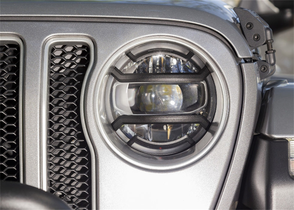 Rugged Ridge 11230.21 Elite Headlight Guards; Black; - Truck Part Superstore