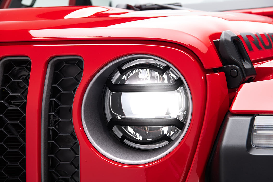 Rugged Ridge 11230.21 Elite Headlight Guards; Black; - Truck Part Superstore