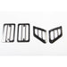 Rugged Ridge 11231.01 Euro Guard Kit Turn Signal/Side Flare Guard; Front; 4-Piece; Black; - Truck Part Superstore