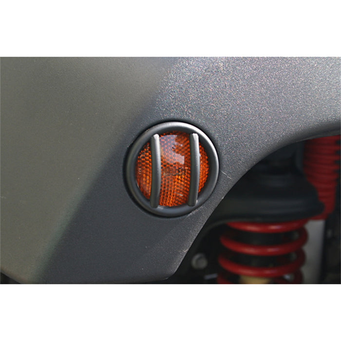 Rugged Ridge 11231.12 Euro Guard Kit Side Flare Guard; Front; Black; - Truck Part Superstore