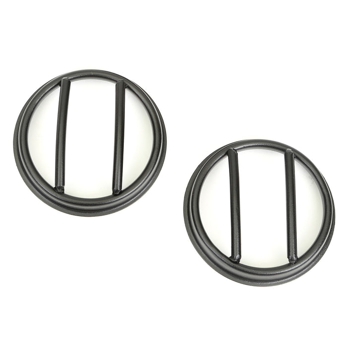 Rugged Ridge 11231.23 Euro Guard Kit Fog Light Guard; Textured Black; Pair; - Truck Part Superstore