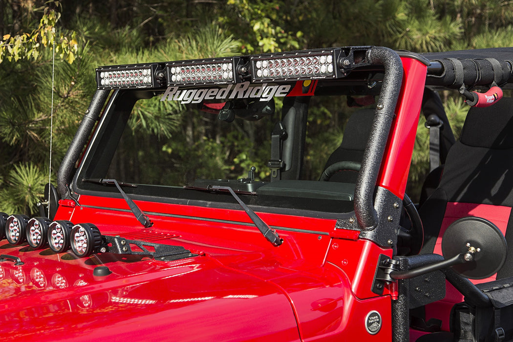 Rugged Ridge 11232.08 Windshield LED Light Bar; - Truck Part Superstore