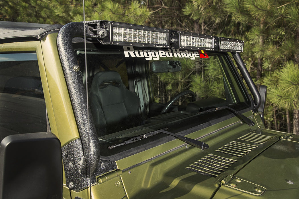 Rugged Ridge 11232.08 Windshield LED Light Bar; - Truck Part Superstore