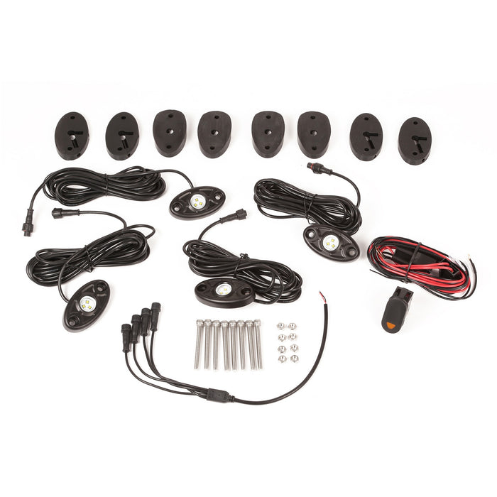 Rugged Ridge 11232.40 LED Off-Road Rock Light Kit - Truck Part Superstore