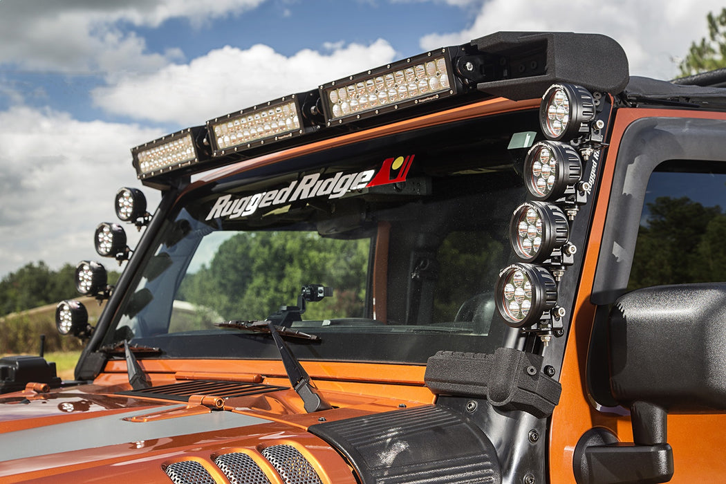 Rugged Ridge 11232.50 Elite Fast Track Windshield Light Bar; - Truck Part Superstore
