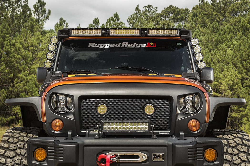 Rugged Ridge 11232.50 Elite Fast Track Windshield Light Bar; - Truck Part Superstore