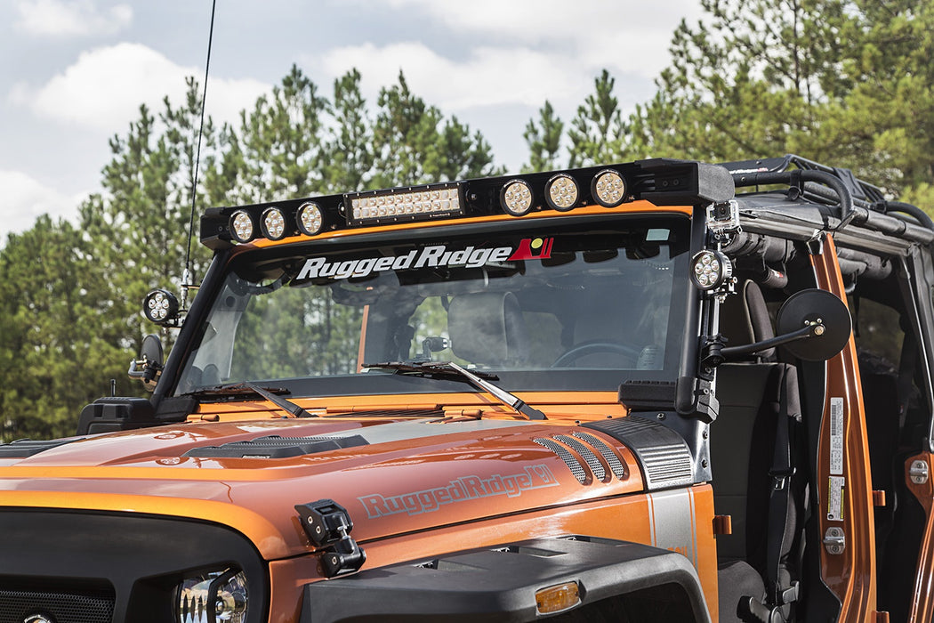 Rugged Ridge 11232.50 Elite Fast Track Windshield Light Bar; - Truck Part Superstore