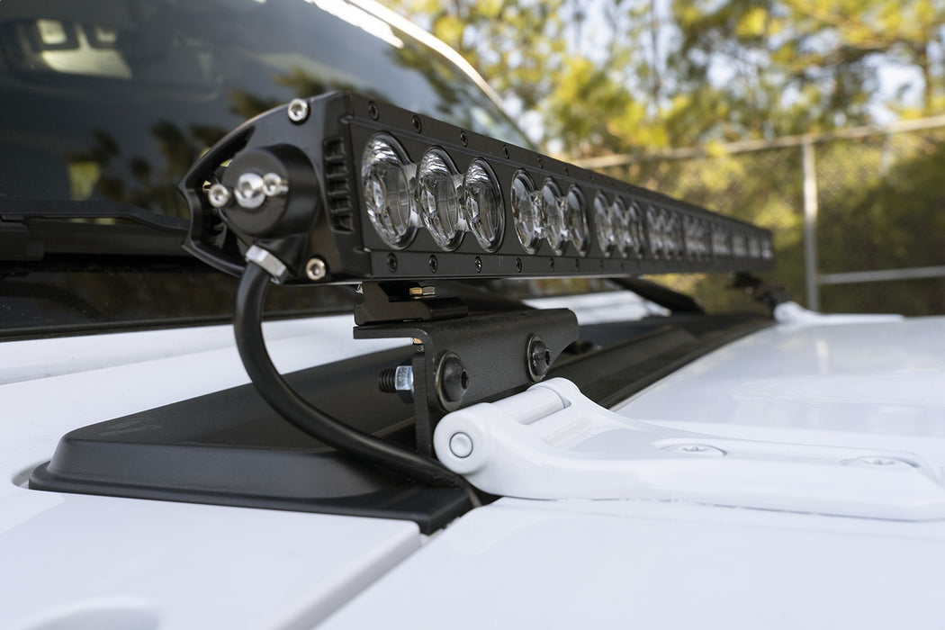 Rugged Ridge 11232.71 Cowl Light Bar Bracket; - Truck Part Superstore