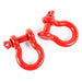 Rugged Ridge 11235.13 D-Shackles; 7/8 in.; Red; Pair; - Truck Part Superstore