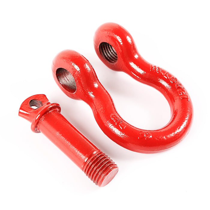 Rugged Ridge 11235.13 D-Shackles; 7/8 in.; Red; Pair; - Truck Part Superstore