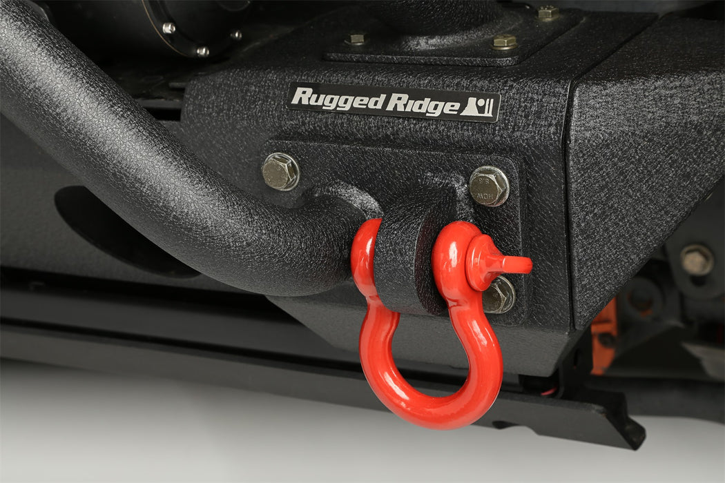 Rugged Ridge 11235.13 D-Shackles; 7/8 in.; Red; Pair; - Truck Part Superstore