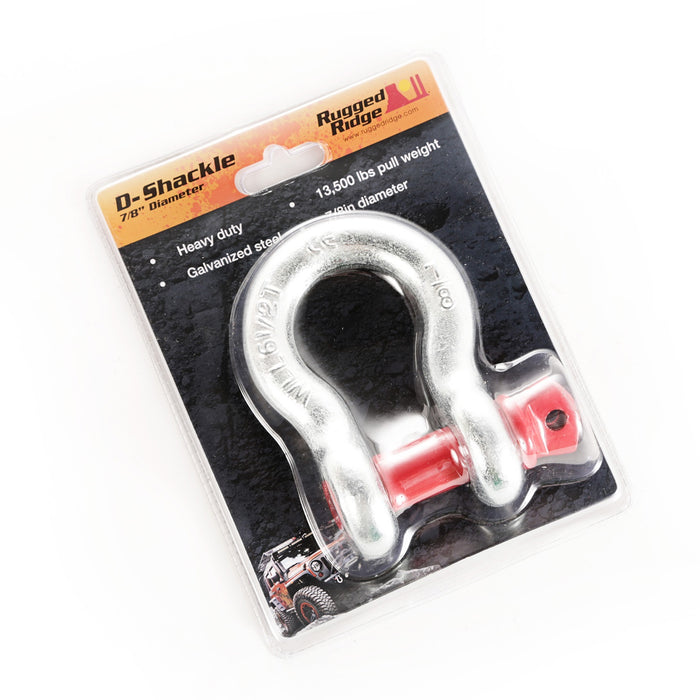 Rugged Ridge 11235.17 D-Ring; 7/8 in.; 13500 lbs.; Galvanized; - Truck Part Superstore