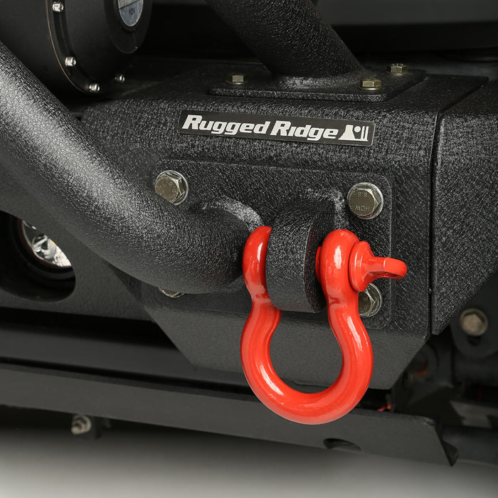 Rugged Ridge 11235.20 D-Ring; 3/4 in.; 9500 lbs.; Red; - Truck Part Superstore