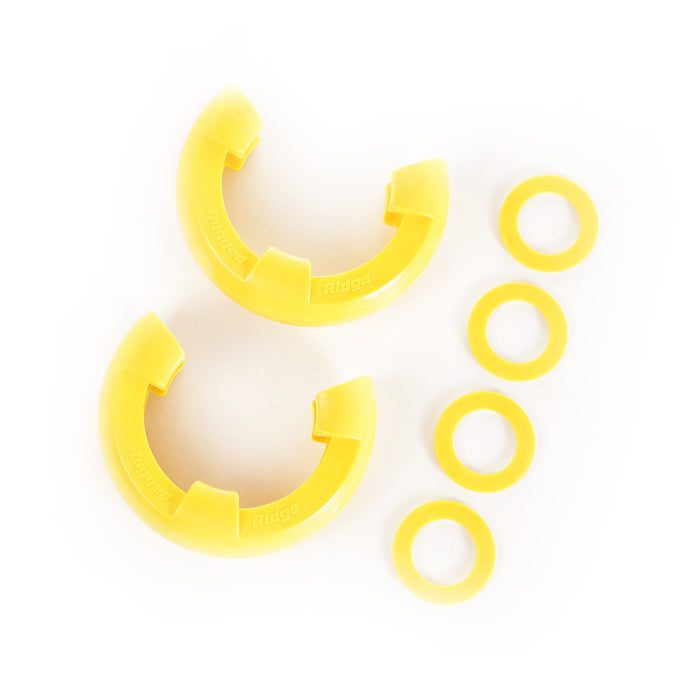 Rugged Ridge 11235.42 D-Ring Isolator Kit; 7/8 in.; Yellow; Pair; - Truck Part Superstore