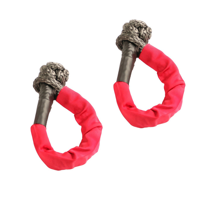 Rugged Ridge 11235.52 Shackle; Soft Rope; 7/16 in.; 7500 lbs. WLL Weight; Pair; - Truck Part Superstore