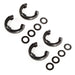 Rugged Ridge 11235.60 D-Ring Isolator Kit; 3/4 in.; Black; 2-Pair; - Truck Part Superstore