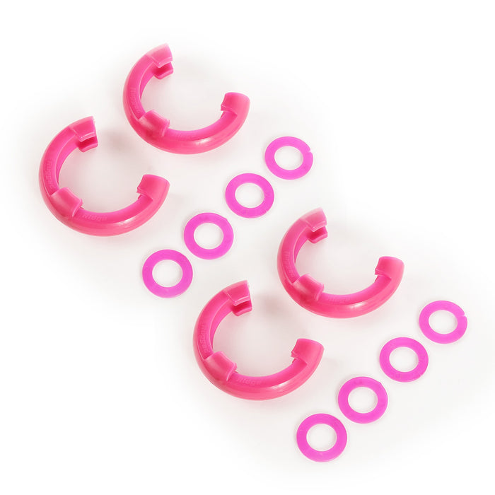 Rugged Ridge 11235.64 D-Ring Isolator Kit; 3/4 in.; Pink; 2-Pair; - Truck Part Superstore