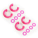 Rugged Ridge 11235.64 D-Ring Isolator Kit; 3/4 in.; Pink; 2-Pair; - Truck Part Superstore