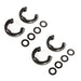 Rugged Ridge 11235.70 D-Ring Isolator Kit; 7/8 in.; Black; 2-Pair; - Truck Part Superstore