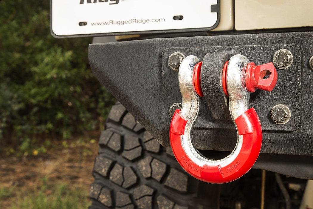 Rugged Ridge 11235.71 D-Ring Isolator Kit; 7/8 in.; Red; 2-Pair; - Truck Part Superstore