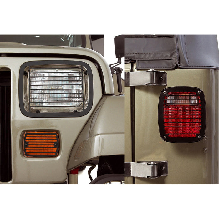 Rugged Ridge 11236.20 Billet Stone Guard Kit; 6 pc; Black; - Truck Part Superstore