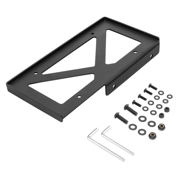 Rugged Ridge 11238.15 License Plate Holder; Rear Bumper; - Truck Part Superstore