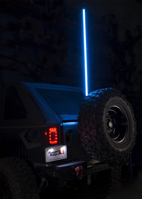 Rugged Ridge 11250.21 RGB Lighted Whip; 1.5 Meter; - Truck Part Superstore
