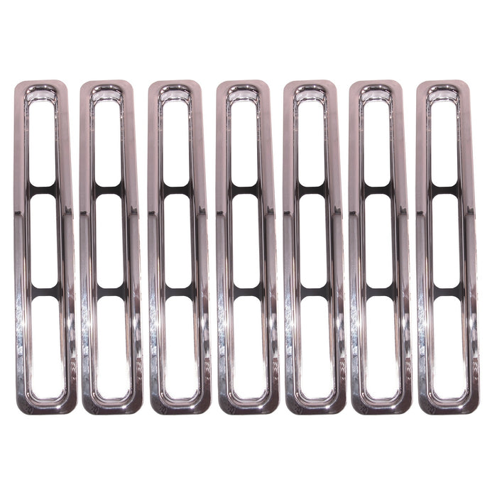 Rugged Ridge 11306.01 Grille Insert Kit; Chrome Trim; - Truck Part Superstore