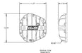 B&M 11314 Hi-Tek Differential Cover; For Dana 60/ 70; Black Anodized; A356.0-T6 Aluminum; - Truck Part Superstore