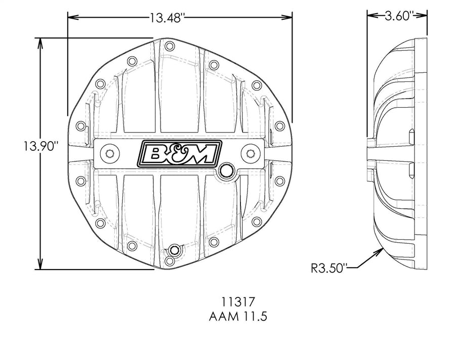 B&M 11317 Differential Cover - Truck Part Superstore
