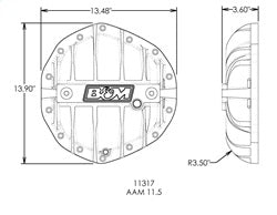 B&M 11317 Differential Cover - Truck Part Superstore