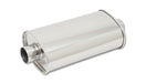 Vibrant Performance 1132 STREETPOWER Oval Muffler; 2.75 in. Inlet/Outlet; Center/Center; w/5 in. Tip; - Truck Part Superstore