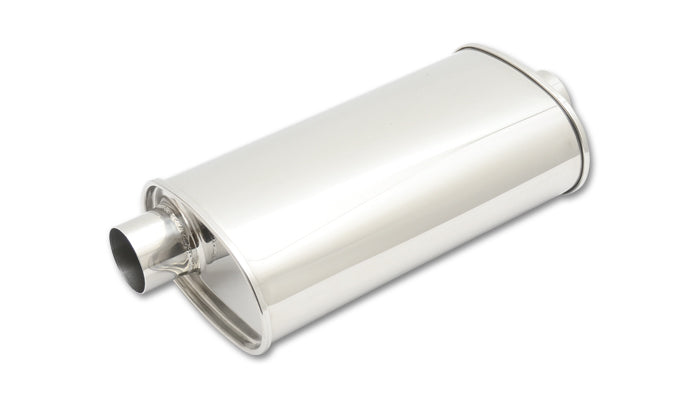 Vibrant Performance 1133 STREETPOWER Oval Muffler; 3.50 in. inlet/outlet; - Truck Part Superstore