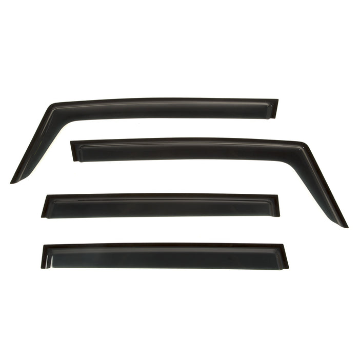 Rugged Ridge 11349.15 Window Visor Kit; 4 pc.; Matte Black; - Truck Part Superstore