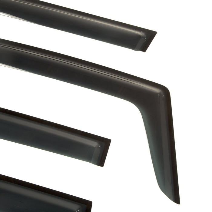 Rugged Ridge 11349.15 Window Visor Kit; 4 pc.; Matte Black; - Truck Part Superstore