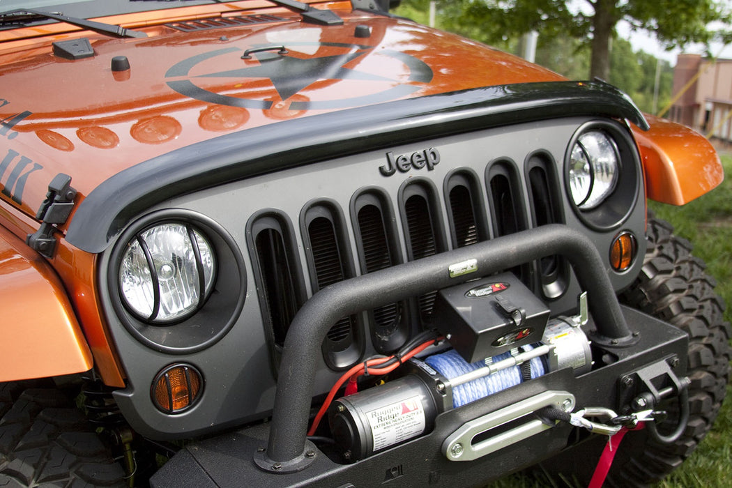 Rugged Ridge 11350.02 Bug Deflector; Smoked; - Truck Part Superstore